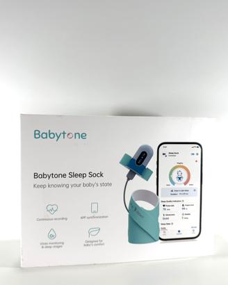 Baby Sleep Sock monitoraggio, sonno e parametri