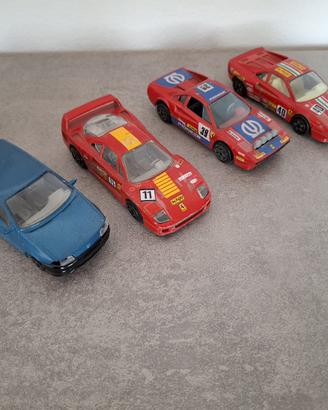 Set 4 macchine Bburago scala 1:43 - Ferrari e Fiat