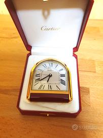 OROLOGIO SVEGLIA CARTIER  PLACCATA IN ORO