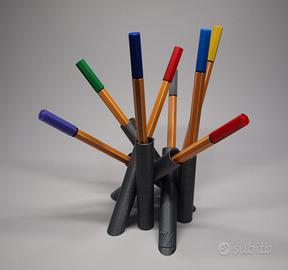 Portapenne Random Pipes di Z4 Design colore Silver