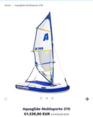 Barca/windsurf/canoa Acquaglide 270 multisport