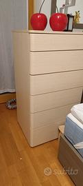 cassettiera,con cassetti a molla.