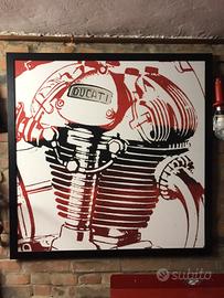 Quadro motore Ducati 250 epoca