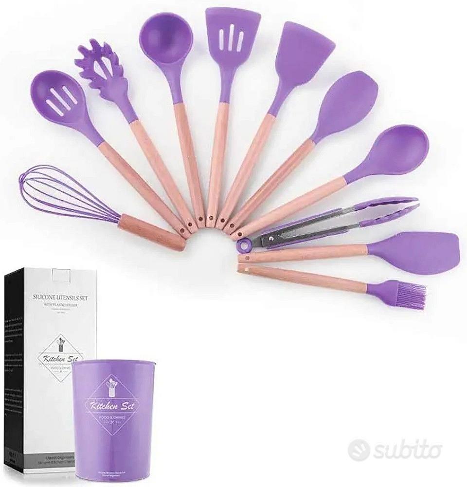 set utensili da cucina in silicone rosa - Arredamento e Casalinghi In  vendita a Siracusa