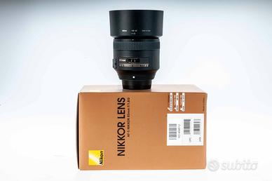 Obiettivo Nikkor AF-S  85mm f1,8 G