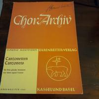 Claudio Monteverdi - Canzonette a tre voci