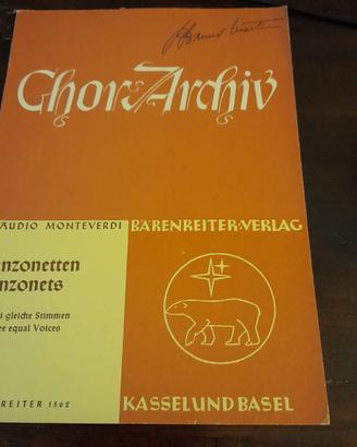 Claudio Monteverdi - Canzonette a tre voci