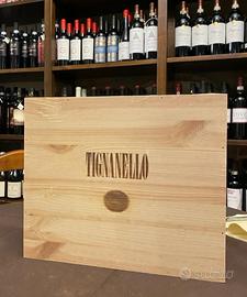 TIGNANELLO 2022 6 Bottiglie Cassa legno Vino Rosso
