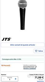 a gelato Microfono per cantanti JTS PDM-3