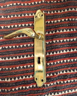 Maniglie vintage ottone lucido  Valenti set da 6