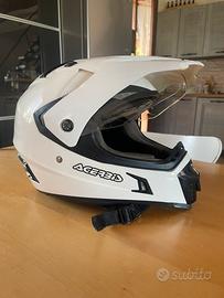 Casco Acerbis dualroad bianco taglia M