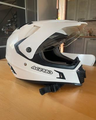 Casco Acerbis dualroad bianco taglia M