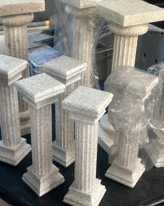 Colonne varie, misure in polistirolo