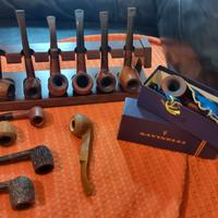 Pipe lotto 12 pz + porta pipe da 7 posti