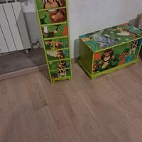 cassettiera e cassapanca giungla 