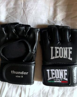 Leone Thunder guanti MMA grappling nero taglia S