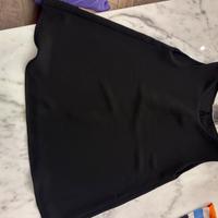 Vestito nero svasato corto