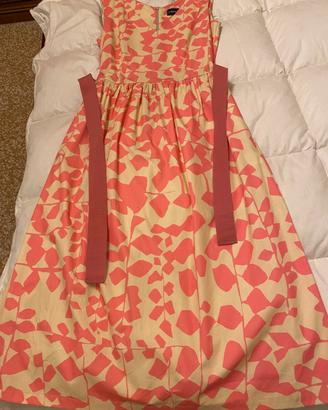 Vestito  fantasia beige e rosa