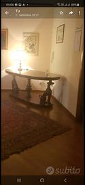 tavolo antico ovale art deco'