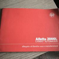libretti manutenzioni alfa romeo