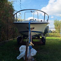 Barca open + carrello non omologato