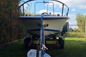 Barca open + carrello non omologato