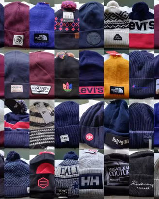 32 Berretti Cappelli Beanie Nuovi Originali  