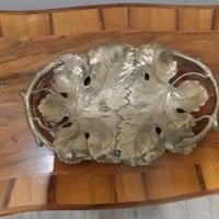 vassoio centrotavola in ottone