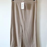 gonna donna beige cotone e poliestere