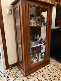 vetrinetta in noce anni 90