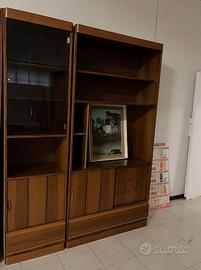 parete tinta noce per soggiorno