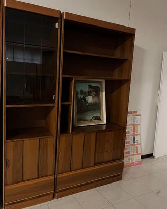 parete tinta noce per soggiorno