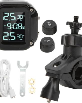 monitor pressione pneumatici moto LCD IP67 NUOVO
