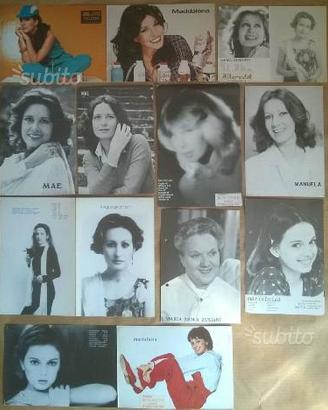 62 Schede foto fotocard Modelle/Attrici/Cantanti