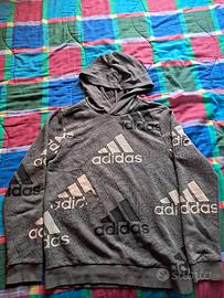 felpa grigia Adidas 