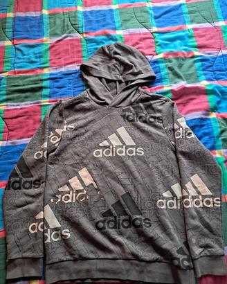 felpa grigia Adidas 