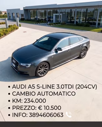 Audi A5 sline 3.0 TDI 204cv  v6 2015 
