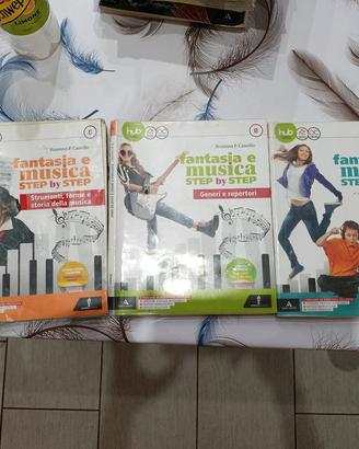 libro fantasia e musica stap by step volume A,B,C