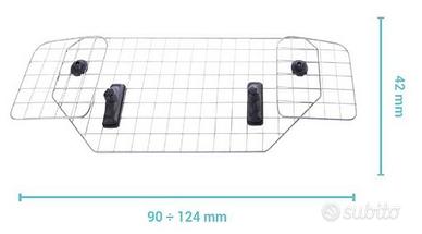GRIGLIA DIVISORIA AUTO PER CANI IN RETE METALLICA