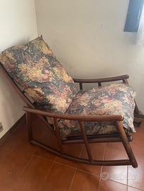 Poltrona vintage a dondolo