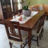 Tavolo legno arte povera, allungabile