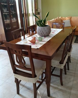 Tavolo legno arte povera, allungabile