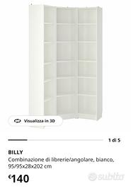 Libreria angolare Ikea bianca