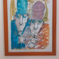 Ugo Tapparini - 50x70 acquerello su cartoncino