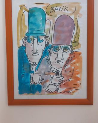 Ugo Tapparini - 50x70 acquerello su cartoncino