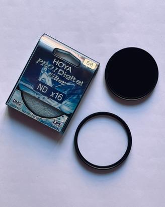 Filtro Hoya pro1 ND16 e Hoya Protector HD