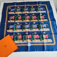 Foulard seta Hermes tema ippico