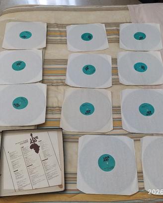 Rarissimo Cofanetto bootleg LIVE Aid, 11 LP, NUOVI