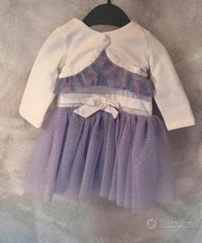 Vestito cerimonia bambina 3/6 mesi