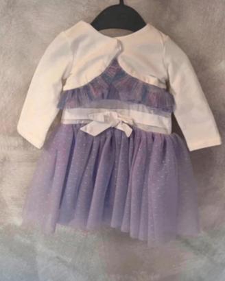 Vestito cerimonia bambina 3/6 mesi